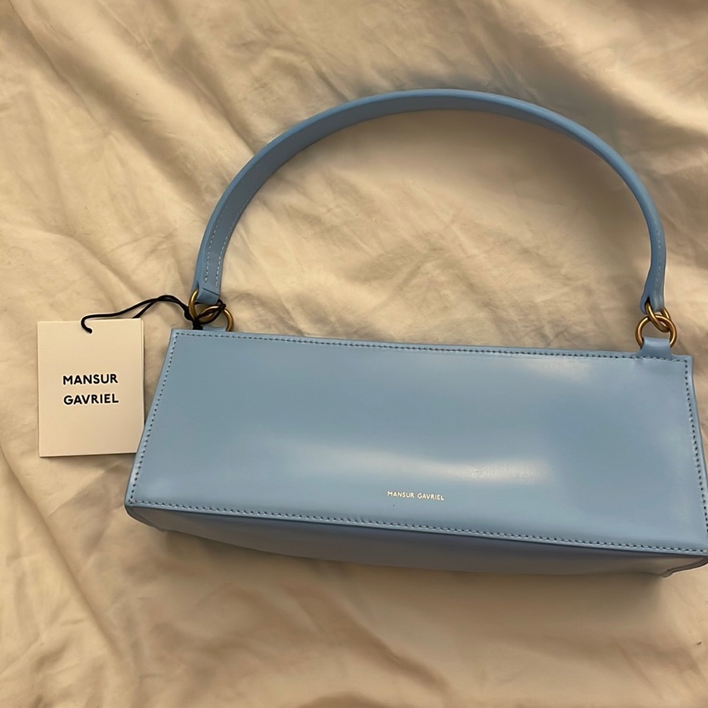 Mansur Gavriel Blue Pencil Bag